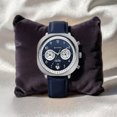 Titan Timeless Treasures Men's Watch Analog Blue Dial With Blue Leather Strap, 10022SL01